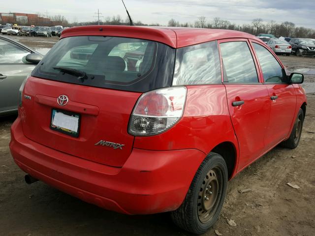 2T1KR32E47C642522 - 2007 TOYOTA COROLLA MA RED photo 4