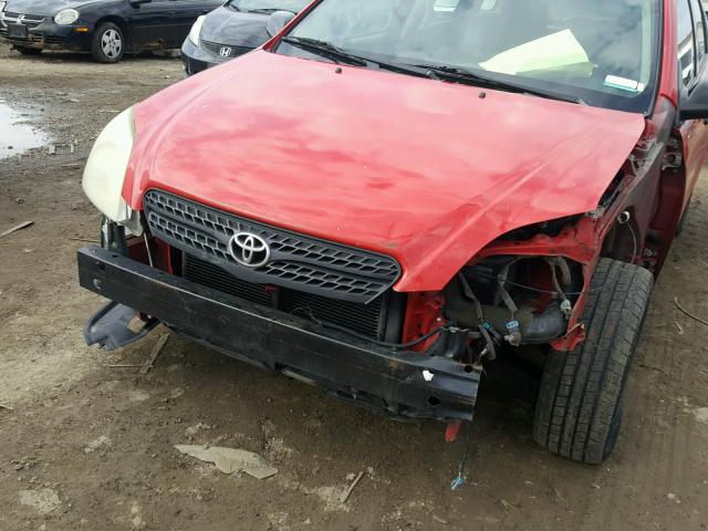 2T1KR32E47C642522 - 2007 TOYOTA COROLLA MA RED photo 9