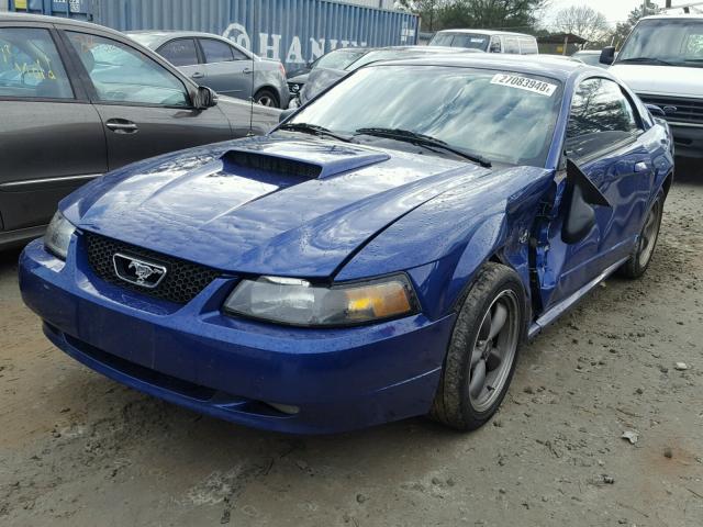 1FAFP42X93F333117 - 2003 FORD MUSTANG GT BLUE photo 2