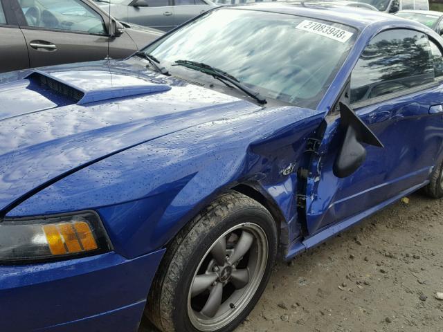 1FAFP42X93F333117 - 2003 FORD MUSTANG GT BLUE photo 9