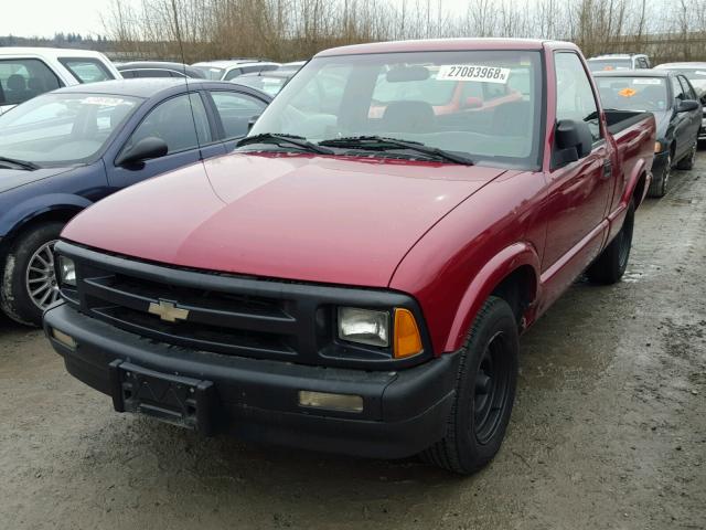 1GCCS1446R8240081 - 1994 CHEVROLET S TRUCK S1 RED photo 2