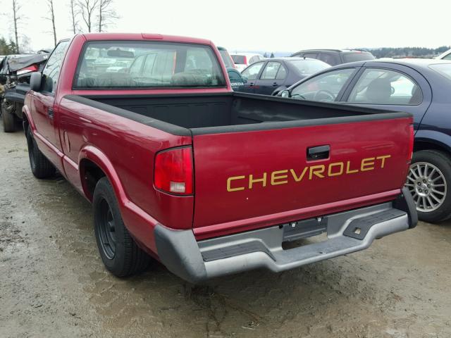 1GCCS1446R8240081 - 1994 CHEVROLET S TRUCK S1 RED photo 3