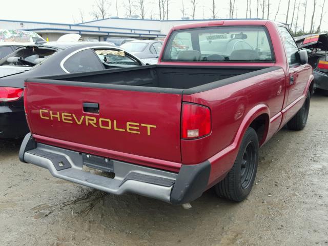 1GCCS1446R8240081 - 1994 CHEVROLET S TRUCK S1 RED photo 4