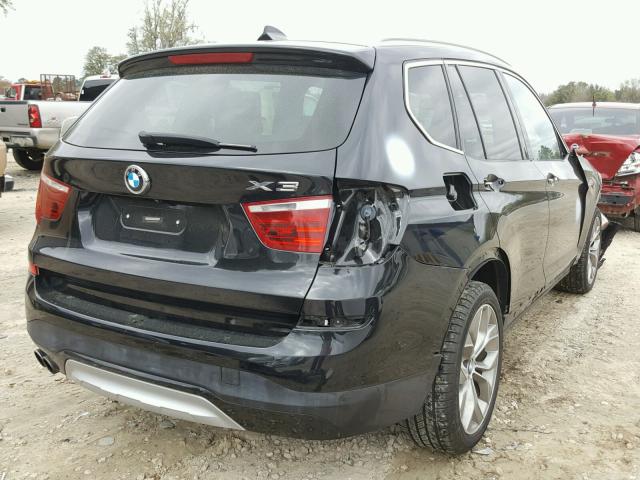 5UXWX9C53G0D78245 - 2016 BMW X3 XDRIVE2 BLACK photo 4