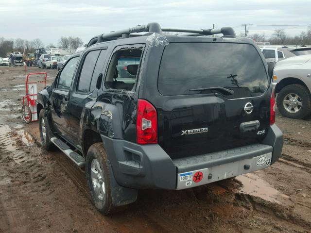 5N1AN0NW3AC522698 - 2010 NISSAN XTERRA OFF BLACK photo 3