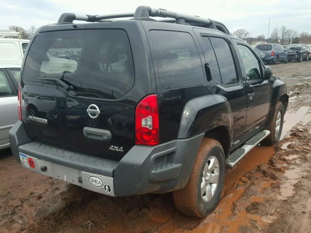 5N1AN0NW3AC522698 - 2010 NISSAN XTERRA OFF BLACK photo 4