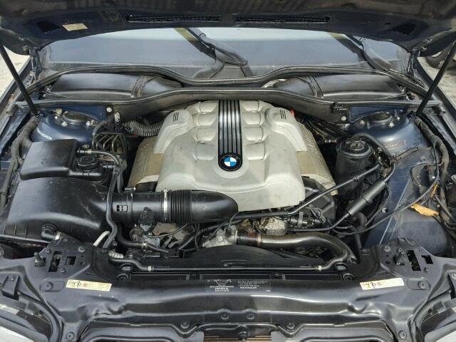 WBAGN63454DS49522 - 2004 BMW 745 LI BLUE photo 7