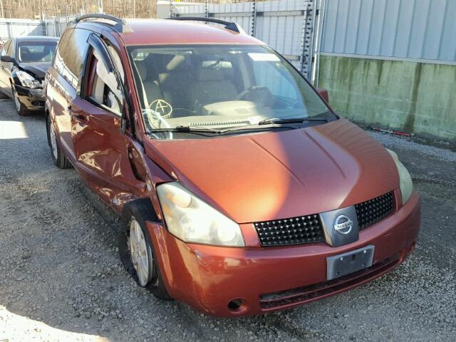 5N1BV28U24N326450 - 2004 NISSAN QUEST S ORANGE photo 1