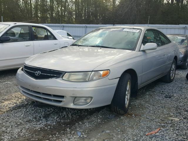 2T1CF28P81C457736 - 2001 TOYOTA CAMRY SOLA SILVER photo 2