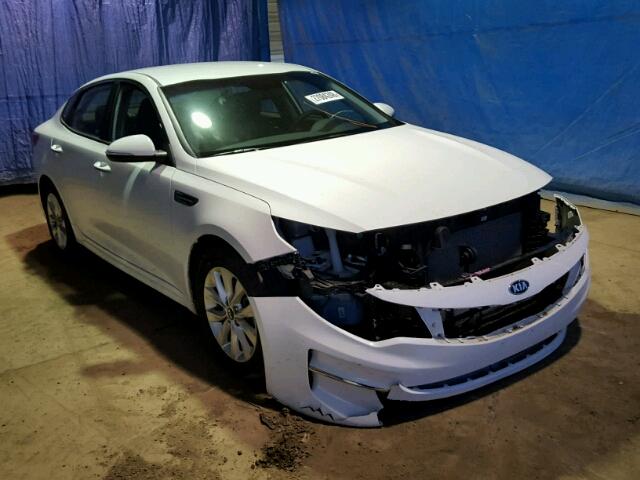 5XXGT4L31GG040485 - 2016 KIA OPTIMA LX WHITE photo 1