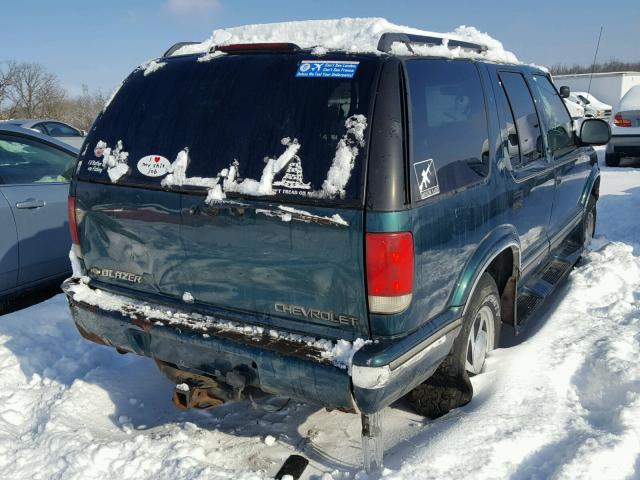 1GNDT13W4T2313499 - 1996 CHEVROLET BLAZER GREEN photo 4