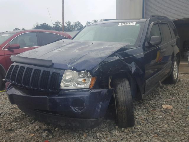 1J8HS48N45C720792 - 2005 JEEP GRAND CHER BLUE photo 2