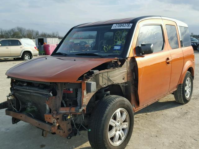 5J6YH28716L013818 - 2006 HONDA ELEMENT EX ORANGE photo 2