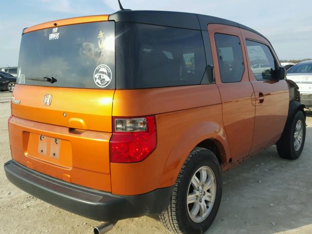 5J6YH28716L013818 - 2006 HONDA ELEMENT EX ORANGE photo 4