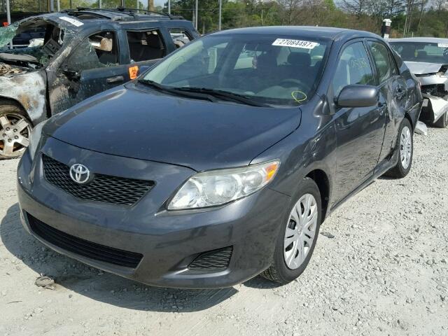 1NXBU4EE2AZ289140 - 2010 TOYOTA COROLLA BA GRAY photo 2