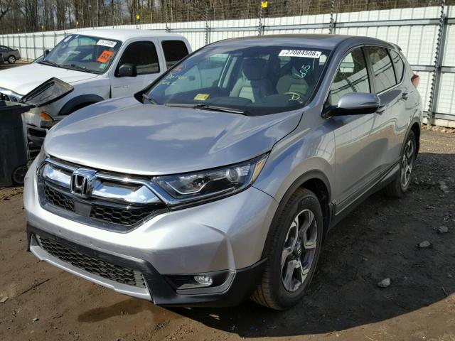 7FARW1H52JE004912 - 2018 HONDA CR-V EX SILVER photo 2