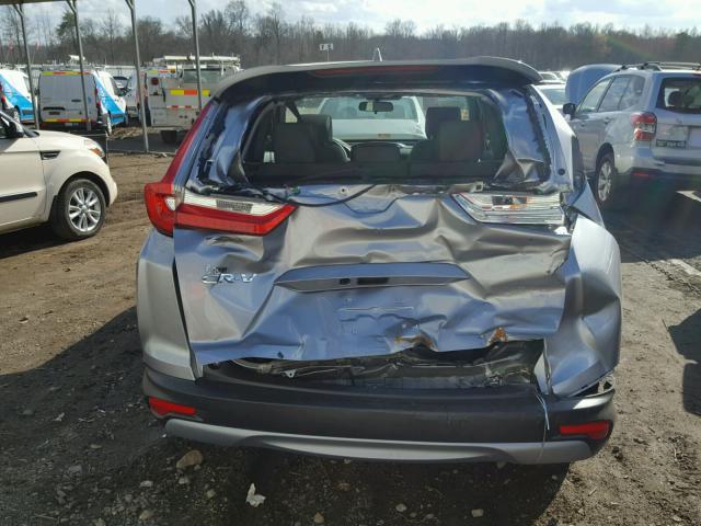 7FARW1H52JE004912 - 2018 HONDA CR-V EX SILVER photo 9