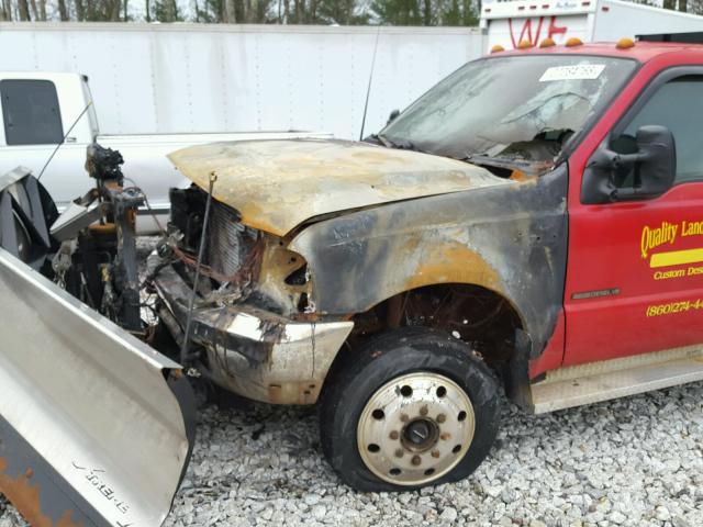 1FDAW57F21EB69429 - 2001 FORD F550 SUPER RED photo 9