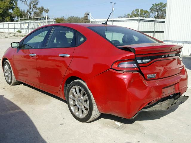 1C3CDFCA4DD209866 - 2013 DODGE DART LIMIT RED photo 3