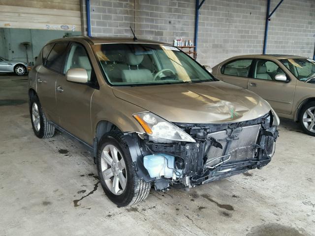 JN8AZ08T37W528717 - 2007 NISSAN MURANO SL GOLD photo 1