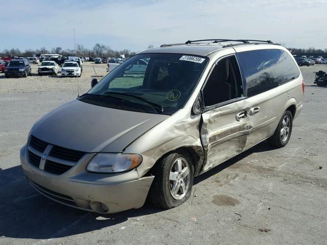 2D4GP44L45R196238 - 2005 DODGE GRAND CARA BEIGE photo 2