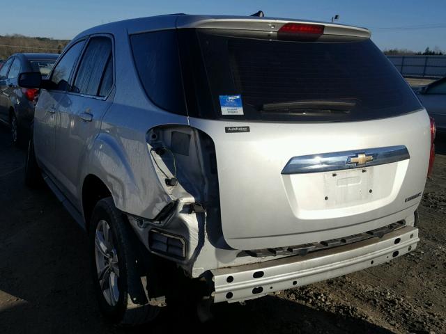 2GNALAEK3E6356265 - 2014 CHEVROLET EQUINOX LS SILVER photo 3