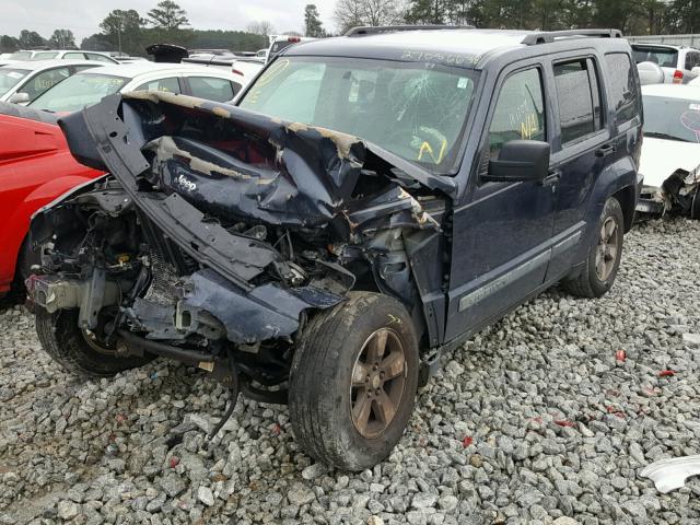 1J8GP28K28W227932 - 2008 JEEP LIBERTY SP BLUE photo 2