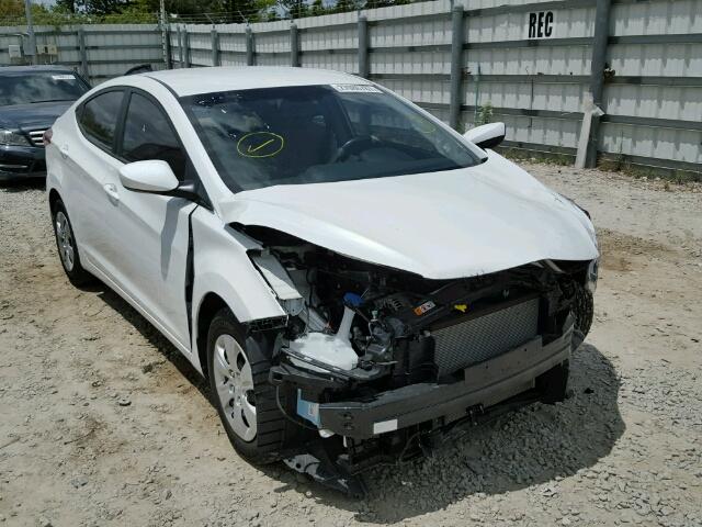 5NPDH4AE1GH770605 - 2016 HYUNDAI ELANTRA SE WHITE photo 1