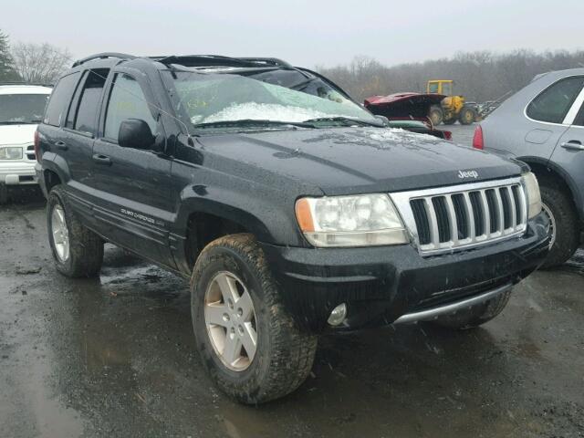 1J4GW58N54C164515 - 2004 JEEP GRAND CHER BLACK photo 1