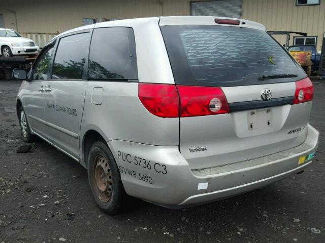 5TDZK23CX8S185637 - 2008 TOYOTA SIENNA CE GOLD photo 3