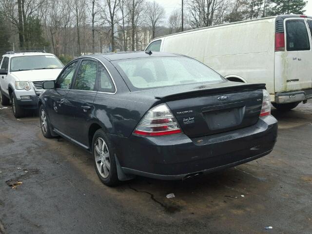 1FAHP24W18G132024 - 2008 FORD TAURUS SEL GRAY photo 3