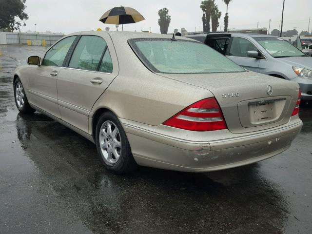 WDBNG75J3YA044834 - 2000 MERCEDES-BENZ S 500 GOLD photo 3