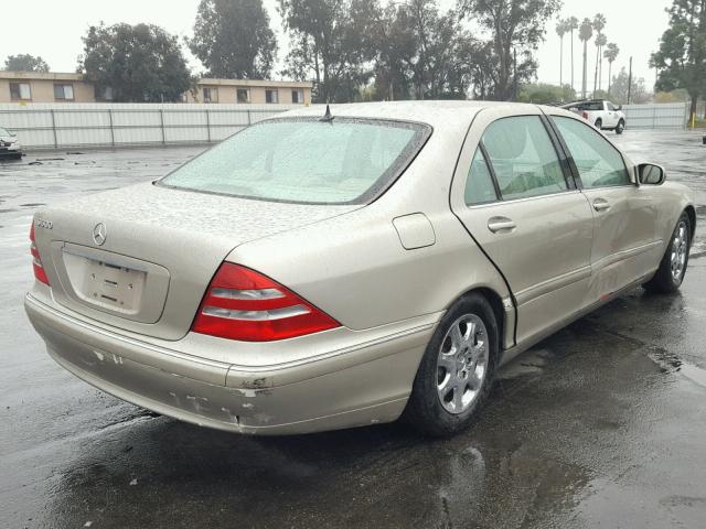 WDBNG75J3YA044834 - 2000 MERCEDES-BENZ S 500 GOLD photo 4