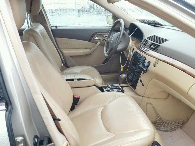 WDBNG75J3YA044834 - 2000 MERCEDES-BENZ S 500 GOLD photo 5