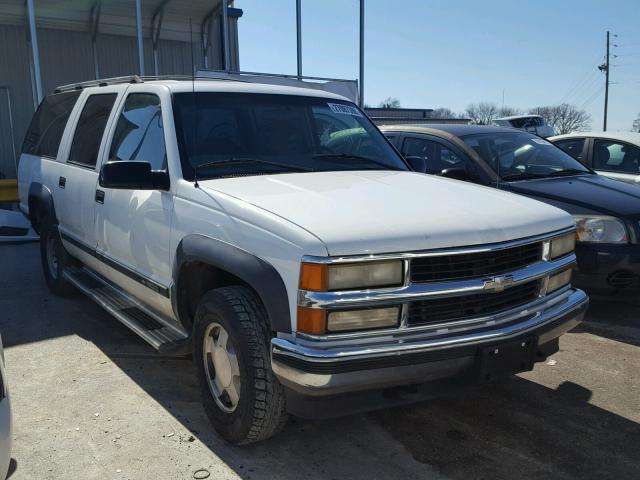 1GNFK16R0XJ568762 - 1999 CHEVROLET SUBURBAN K WHITE photo 1