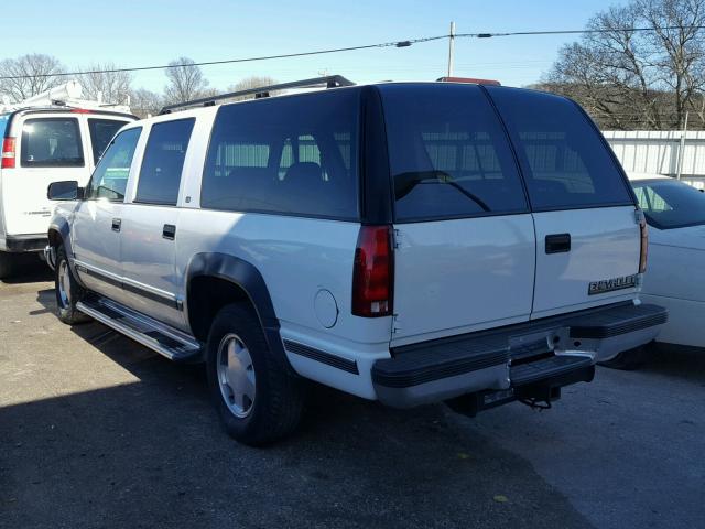 1GNFK16R0XJ568762 - 1999 CHEVROLET SUBURBAN K WHITE photo 3