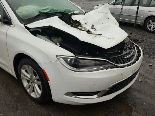 1C3CCCAB3FN578504 - 2015 CHRYSLER 200 LIMITE WHITE photo 9