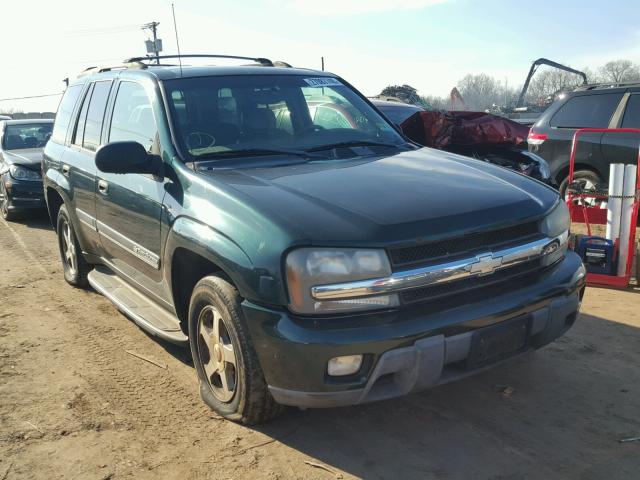 1GNDT13S422465519 - 2002 CHEVROLET TRAILBLAZE GREEN photo 9