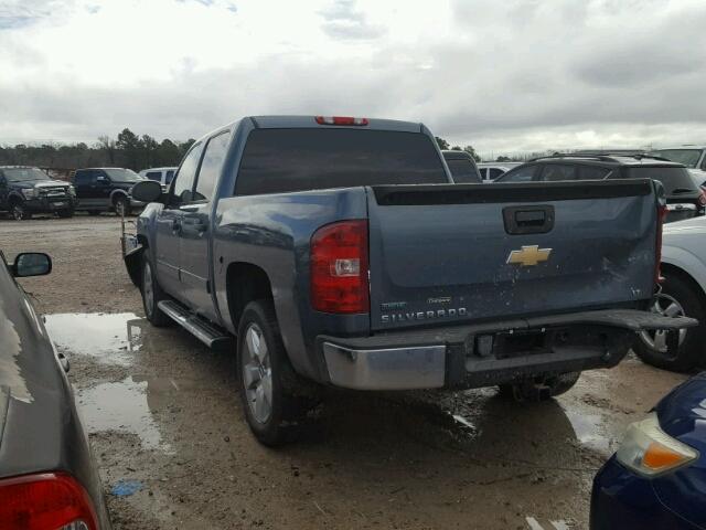 3GCRCSE07AG189701 - 2010 CHEVROLET SILVERADO BLUE photo 3