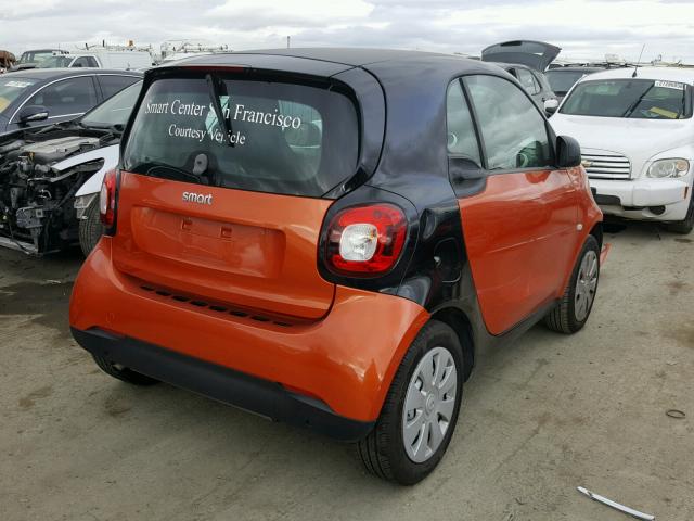 WMEFJ5DA1GK079184 - 2016 SMART FORTWO ORANGE photo 4