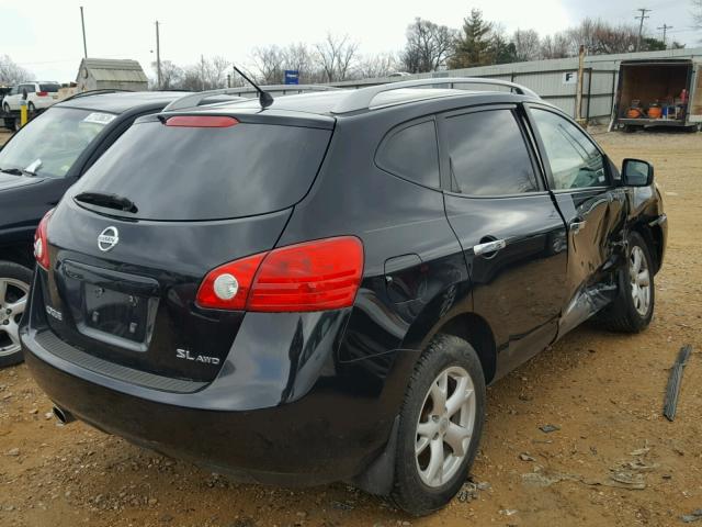 JN8AS5MV8AW117541 - 2010 NISSAN ROGUE S BLACK photo 4