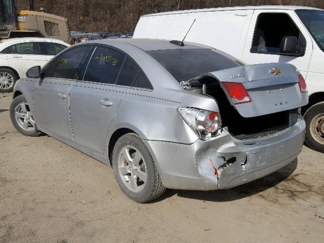 1G1PC5SB3F7188894 - 2015 CHEVROLET CRUZE LT SILVER photo 3