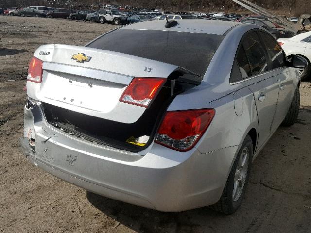 1G1PC5SB3F7188894 - 2015 CHEVROLET CRUZE LT SILVER photo 4