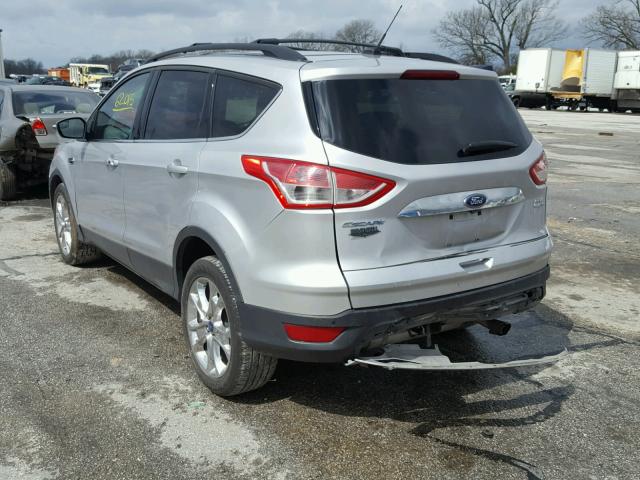 1FMCU9H94DUD64277 - 2013 FORD ESCAPE SEL SILVER photo 3