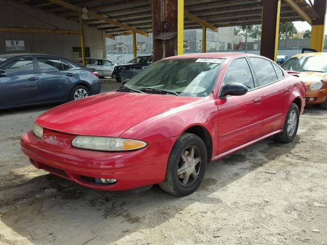 1G3NL52E03C177640 - 2003 OLDSMOBILE ALERO GL RED photo 2