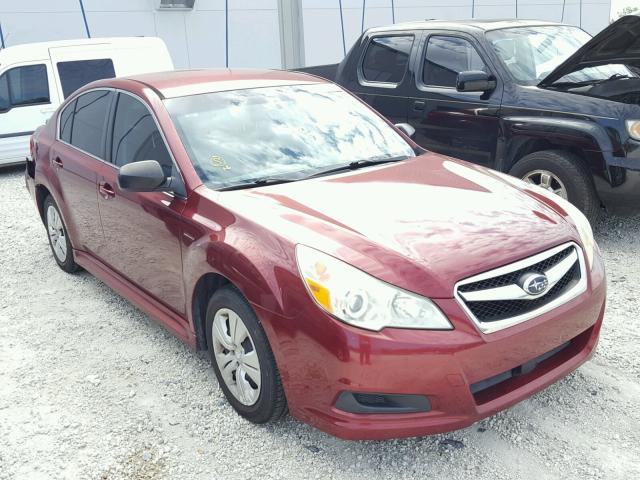 4S3BMBA63B3221542 - 2011 SUBARU LEGACY 2.5 RED photo 1