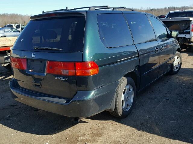 2HKRL18661H512413 - 2001 HONDA ODYSSEY EX GREEN photo 4