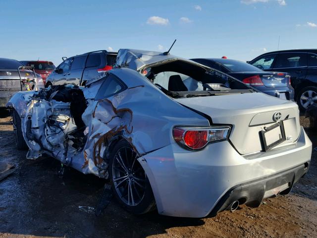 JF1ZNAA16D1729552 - 2013 TOYOTA SCION FR-S SILVER photo 3
