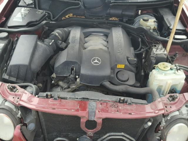 WDBJF82J71X051090 - 2001 MERCEDES-BENZ E 320 4MAT RED photo 7