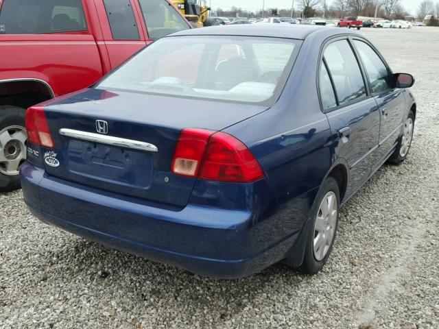 1HGES26741L070988 - 2001 HONDA CIVIC EX BLUE photo 4